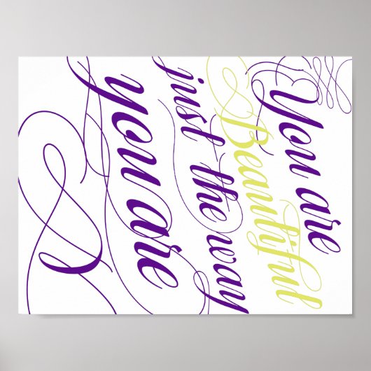 Mooie, net zoals je bent poster (Voorkant)