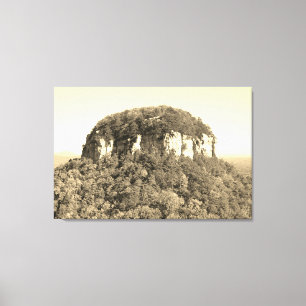 Mooie Noord Carolina Berg Canvas Afdruk