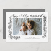 Mooie Nostalgische Sieraden Slinger Vakantie Feestdagenkaart (Voorkant / Achterkant)