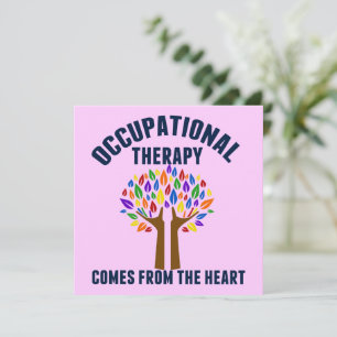 Mooie Occupational Therapy Tree OT Quote Kaart