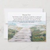 Mooie oceaan begrafenis dank u nota Kaart (Voorkant)
