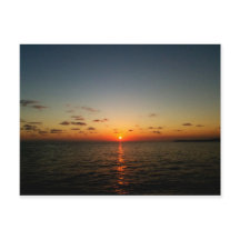 mooie oceaan zonsondergeel oranje rood