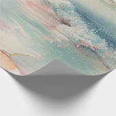 Mooie oceaangolven cadeaupapier (Hoek)