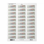 Mooie oceaangolven etiket (Full Sheet)