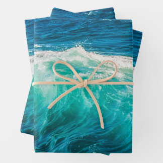Mooie oceaangolven inpakpapier vel