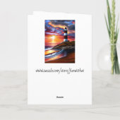 Mooie Ocean Sunset Happy Jubileum Kaart (Achterkant)