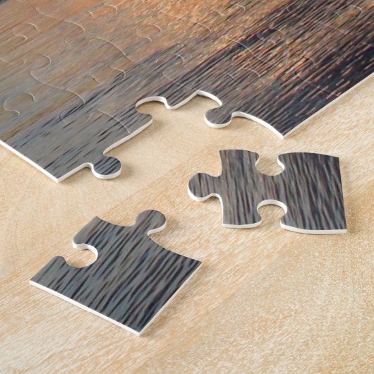 Mooie Ocean Sunset met Clouds Rolling in Legpuzzel (Zijkant)