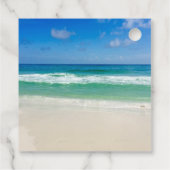 Mooie Ocean Wave Fotografie Beach Party Bedankjes Labels (Achterkant)