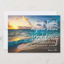 Mooie Ocean Waves Summer Beach Weddenschap Kaart