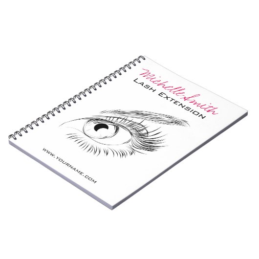 Mooie ogen Lash Extension Notitieboek (Linkerzijde)