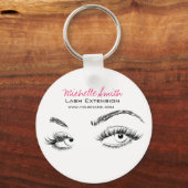 Mooie ogen Lash Extension Sleutelhanger (Voorkant)
