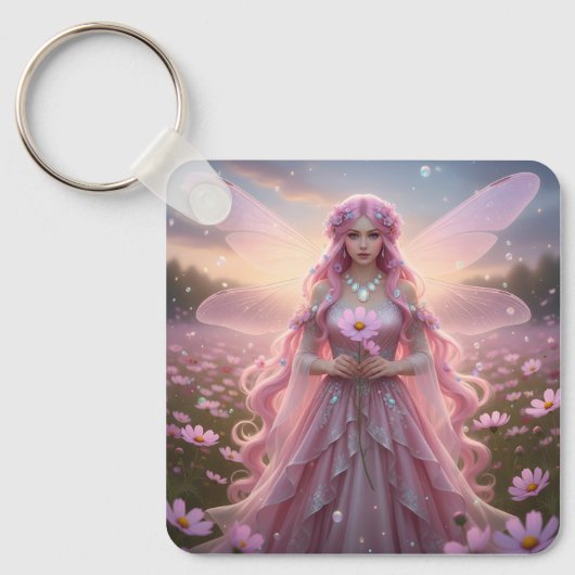 Mooie oktober Opal Fairy Sleutelhanger (Voorkant)