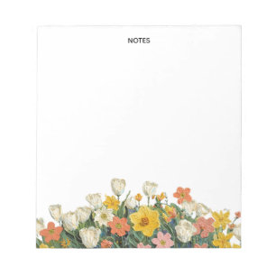 Mooie olie impasto bloemstuk gepersonaliseerd notitieblok