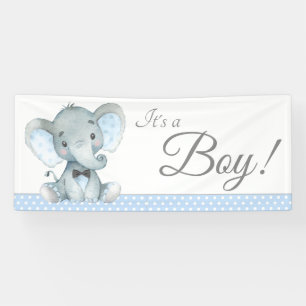 Mooie Olifant Baby Shower Spandoeken voor Jongens