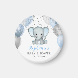 Mooie Olifant Jongen Ballonnen Baby Shower Magneet