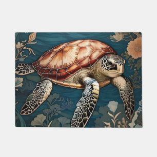 Mooie Onderwater Zee Schildpad Deurmat