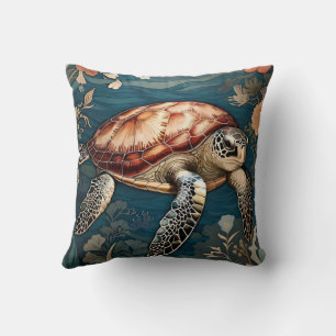 Mooie Onderwater Zee Schildpad Kussen
