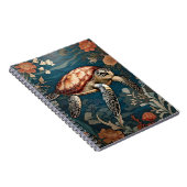 Mooie Onderwater Zee Schildpad Notitieboek (Rechterzijde)