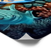 Mooie onderwaterwereld poster (Hoek)