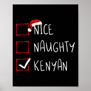 Mooie Ondeugende Keniaanse Kerst Kenia Erfgoed Roo Poster