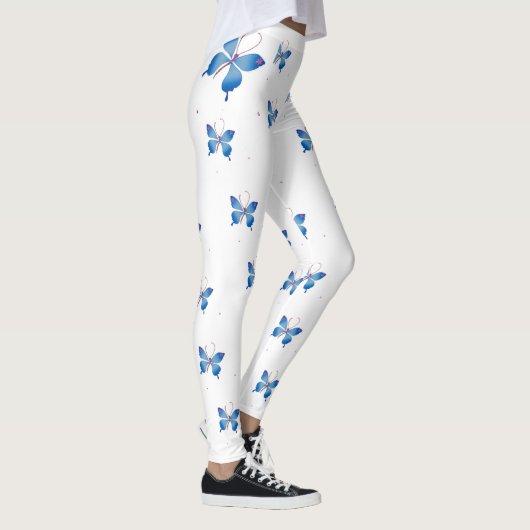 Mooie oneindigheid blauwe vlinders: symbool van LO Leggings (Rechts)