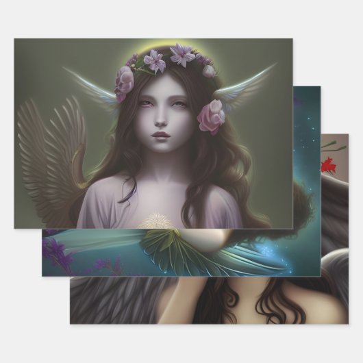 Mooie ontkoppeling van Angels Inpakpapier Vel (Set)