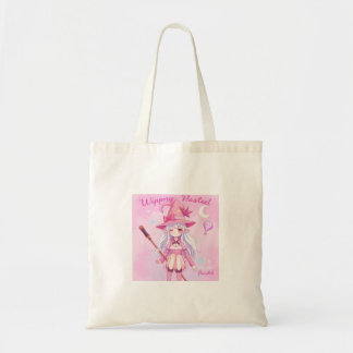 Mooie Ontwerp Cute Uitziende Heks in Pastel Tote Bag