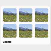 Mooie Oostenrijk Vierkante Sticker (Vel)