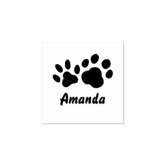 Mooie op maat gemaakte poot kat en hond 	rubberstempel