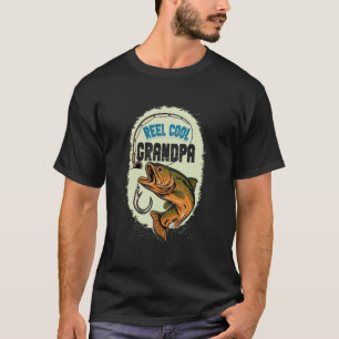 Mooie Opa met hengel Visser Vaderdag Visserij T-shirt