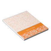 Mooie oranje en witte herfstbessen notitieblok (Schuin)