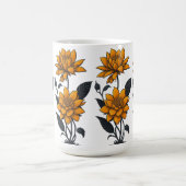 Mooie Oranje Jasmijnbloem Koffiemok (Center)