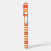 Mooie oranje rode strepen Case-Mate iPhone case (Achterkant / Links)