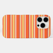 Mooie oranje rode strepen Case-Mate iPhone case (Achterkant (horizontaal))