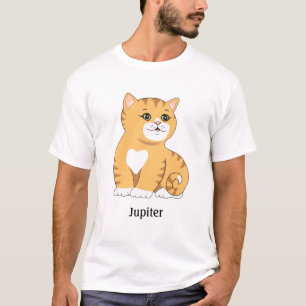 Mooie Oranje Tabby Poes Kat T-Shirt