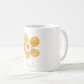 Mooie Oranje ventilator Koffiemok (Voorkant rechts)