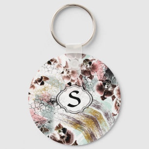 Mooie orchidee sleutelhanger