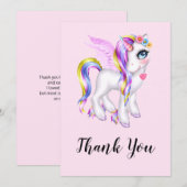 Mooie orn met regenboogmane bedankt (Voorkant / Achterkant)