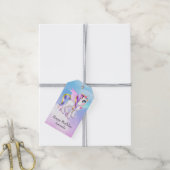 Mooie orn met regenboogmane Birthday Cadeaulabel (Met Touw)