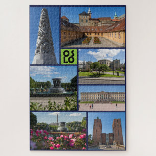 Mooie Oslo, Noorwegen, puzzle Legpuzzel