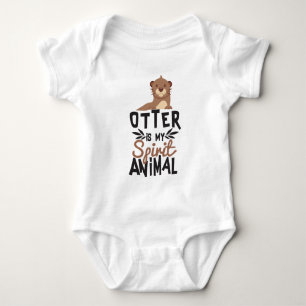Mooie Otter is mijn gedistilleerde dierlijke afdru Romper