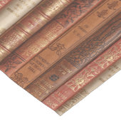 Mooie oude boekencijnen (beige en ivoren) korte tafelloper (Hoek)