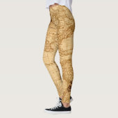 Mooie oude kaart leggings (Links)