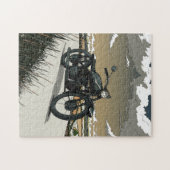 Mooie oude  motorfiets legpuzzel (Horizontaal)