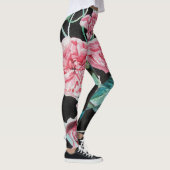 Mooie oude roze rozen Leggings (Rechts)