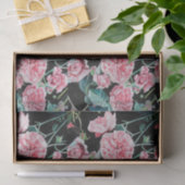 Mooie oude roze rozen tissuepapier verpakking (Geschenk)