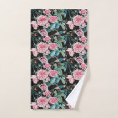 Mooie oude roze washanddoekset bad handdoek (Handdoek)