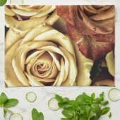 Mooie oude Rozen Theedoek (Gevouwen)