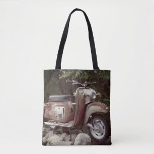 Mooie oude Scooter Custom All-over-Print Canvas ta Draagtas