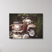 Mooie oude scooter enkele print